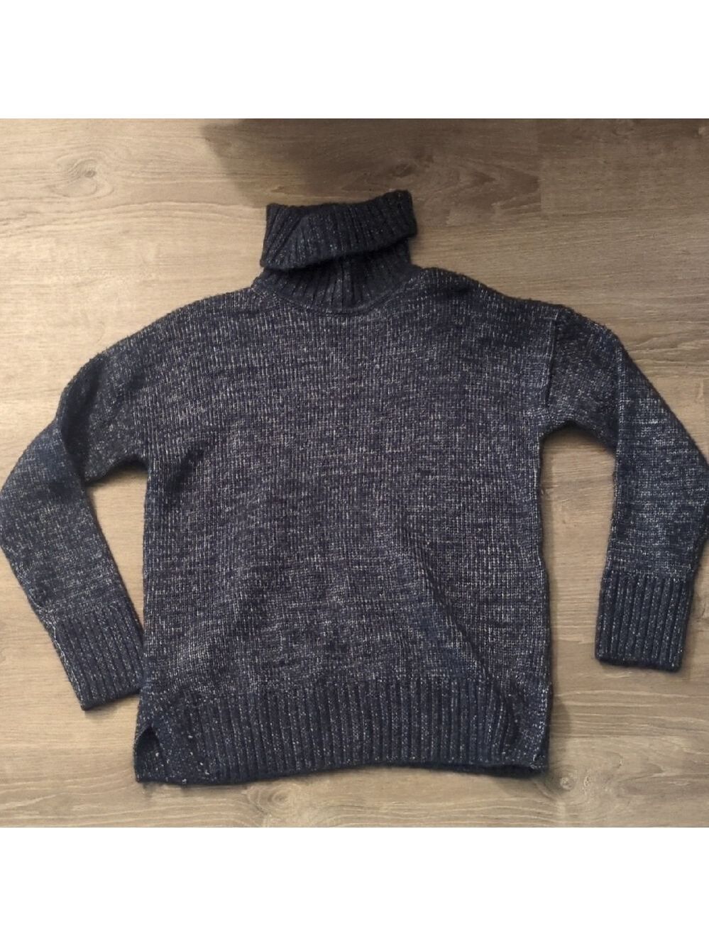 Banana Republic X Repreve Blue Turtleneck Sweater Size Small